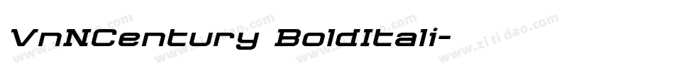 VnNCentury BoldItali字体转换